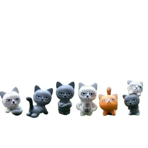 Collection De Figurines Minou Grincheux Pour Une Déco Charmante Transparent Background