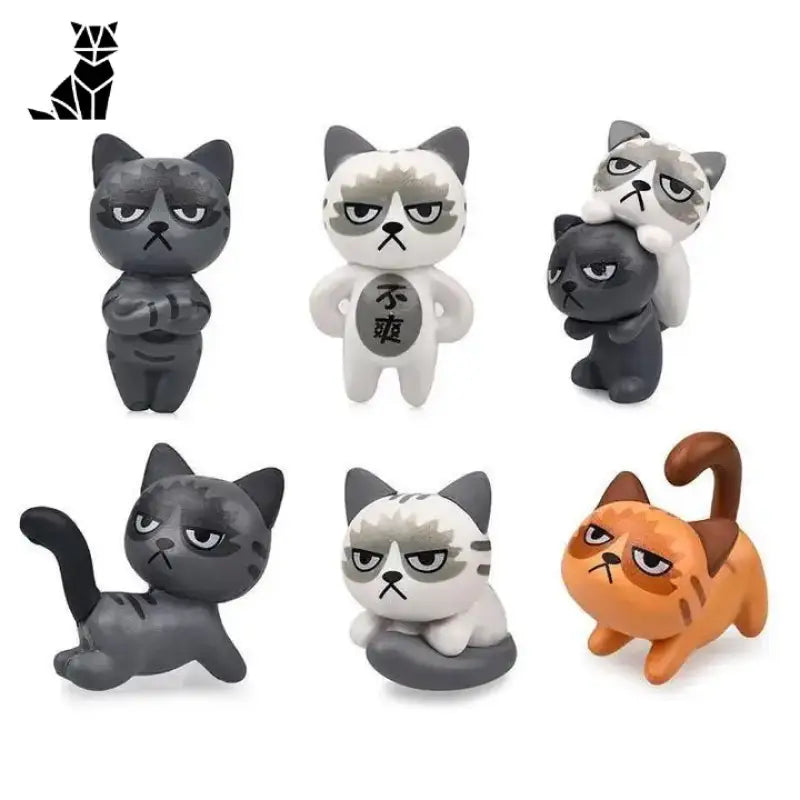 Collection De Figurines Minou Grincheux Pour Une Déco Charmante