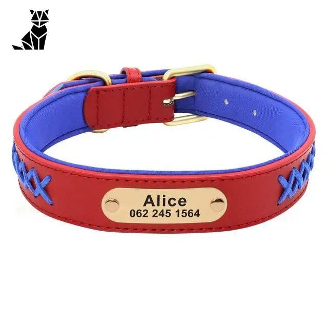 Collier Chien En Cuir Personnalisable