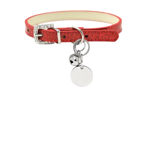 Collier pour chien personnalisé avec breloque argentée par Animal Lovers - Parfait pour votre animal de compagnie !