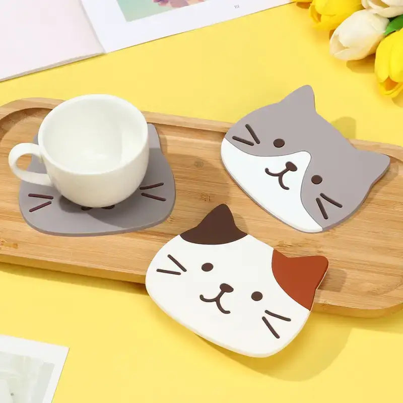 Dessous De Verre Chat Mignon Pour Votre Thé Ou Café