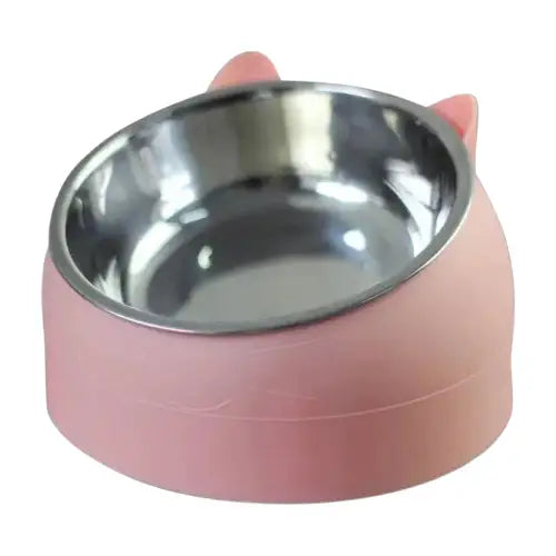 Gamelle orthopédique inoxydable inclinée chien & chat Transparent Background