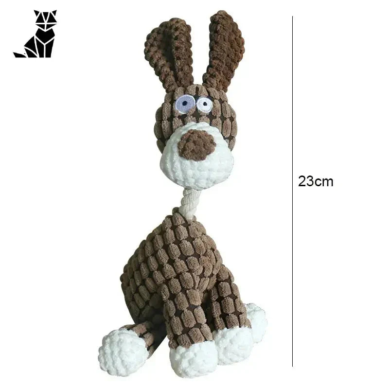 Jouet d’âne amusant avec grincement intégré - Lapin en peluche Forme d’Âne Jouet