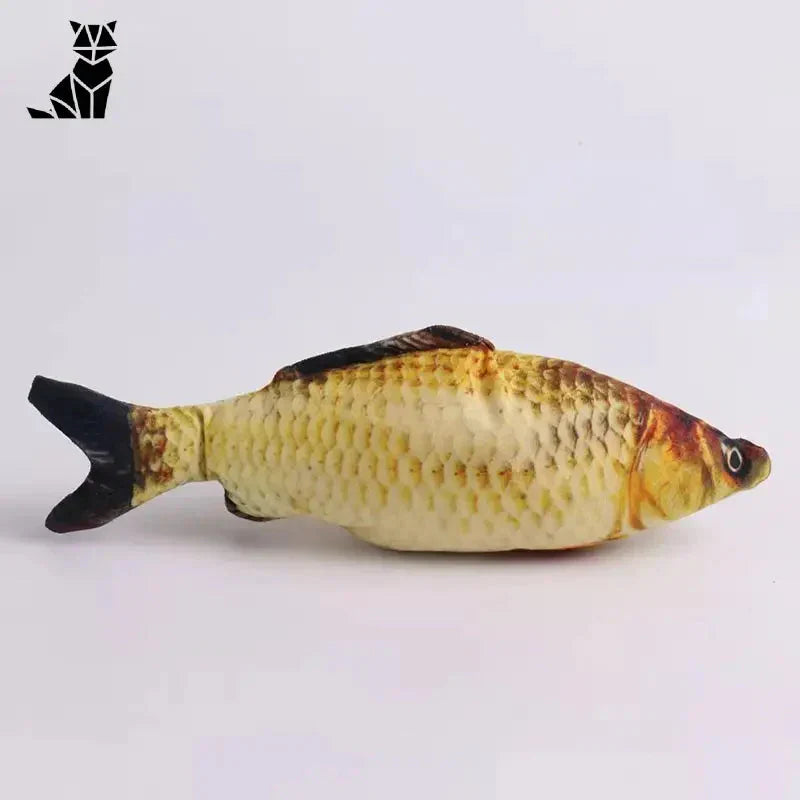 Jouet poisson jaune pour chat, peluche douce interactive - jouet poisson, jouet interactif, peluche douce