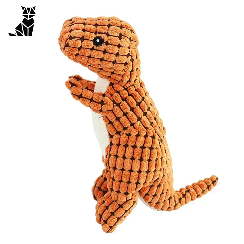 Jouet sonore original en peluche Dinosaure : Animal en peluche en chocolat avec Mécanisme Sonore