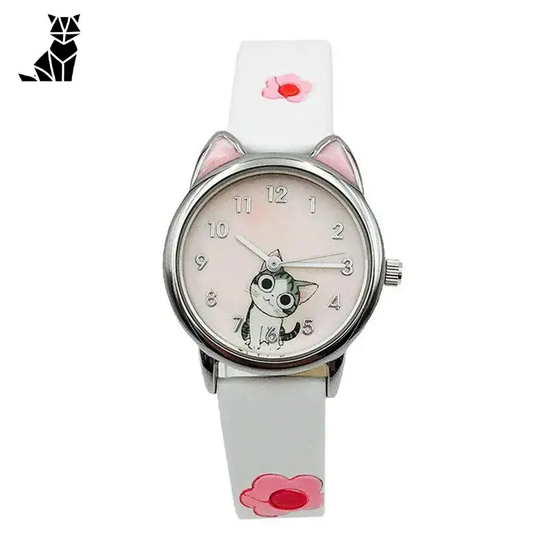 Montre Chaton Enfant: Le Cadeau Parfait Pour Les Petites Amoureuses Des Chats - Blanc