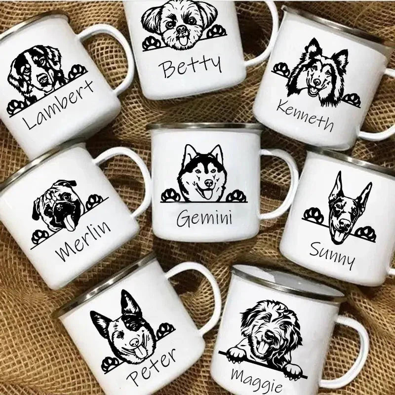 Tasse à chien personnalisée avec noms - Idée de cadeau unique pour les amoureux des animaux