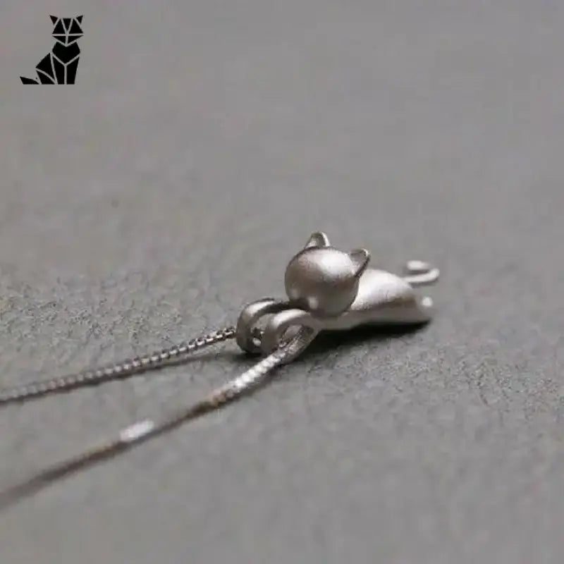 Pendentif Chat Petite Funambule En Argent élégant Pour Un Style Unique - Argent