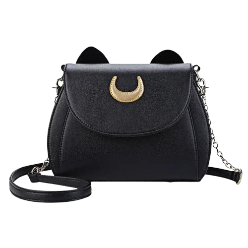 Sac à Main élégant Au Motif Chat Sobre - Style Et Compliments Assurés - Noir Transparent Background