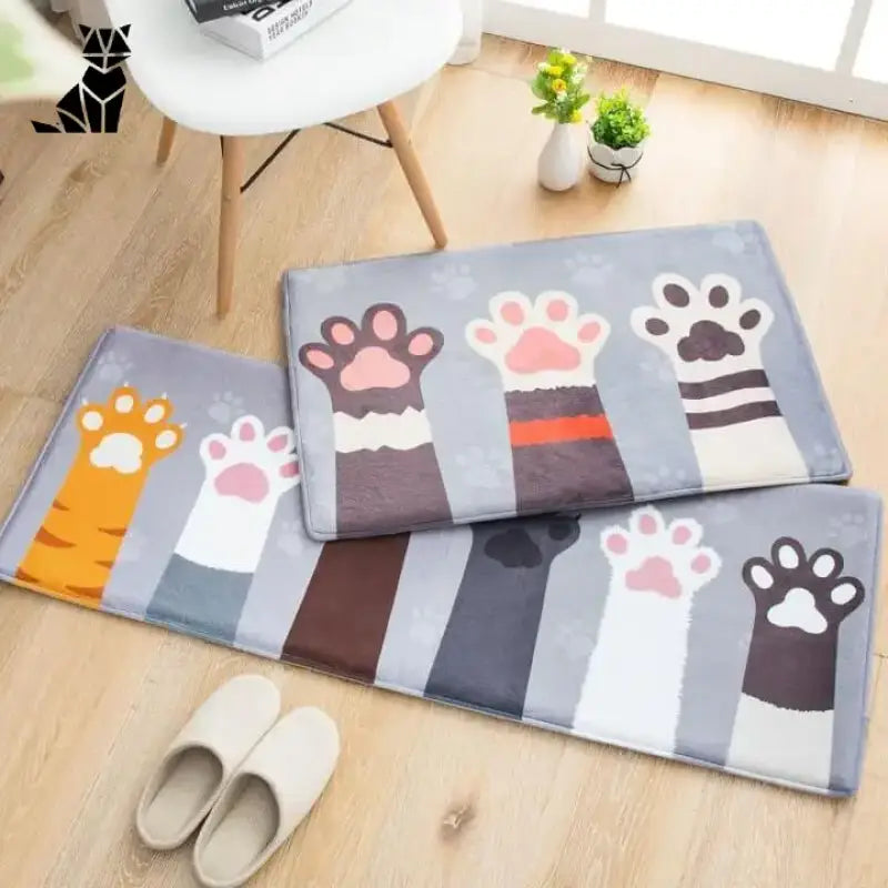 Tapis De Sol Chaton Petites Pattes: Douceur Et Charme Félin