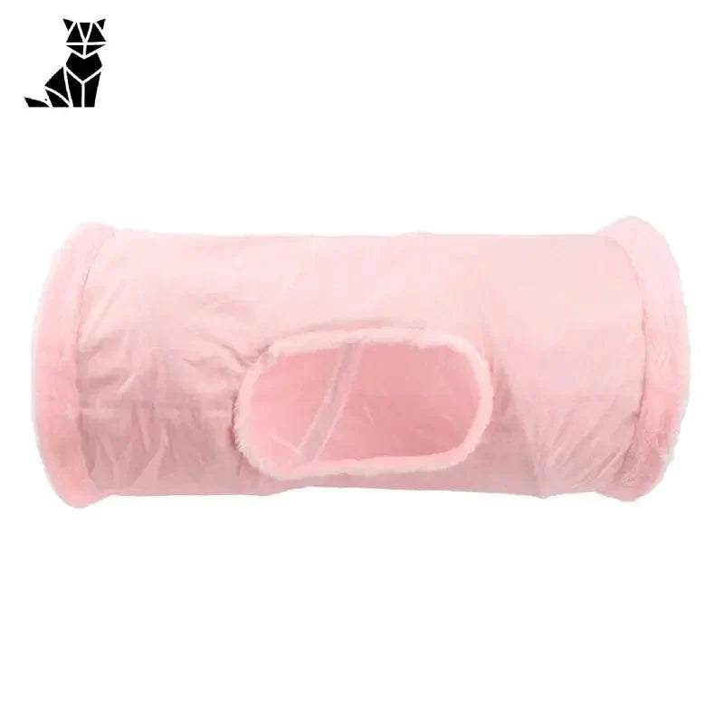 Tunnel de jeu pour chat - Fun durable en nylon : Facile à ranger sac de couchage rose